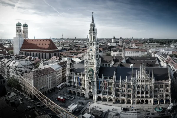 Rathaus and Frauenkirche in Munich