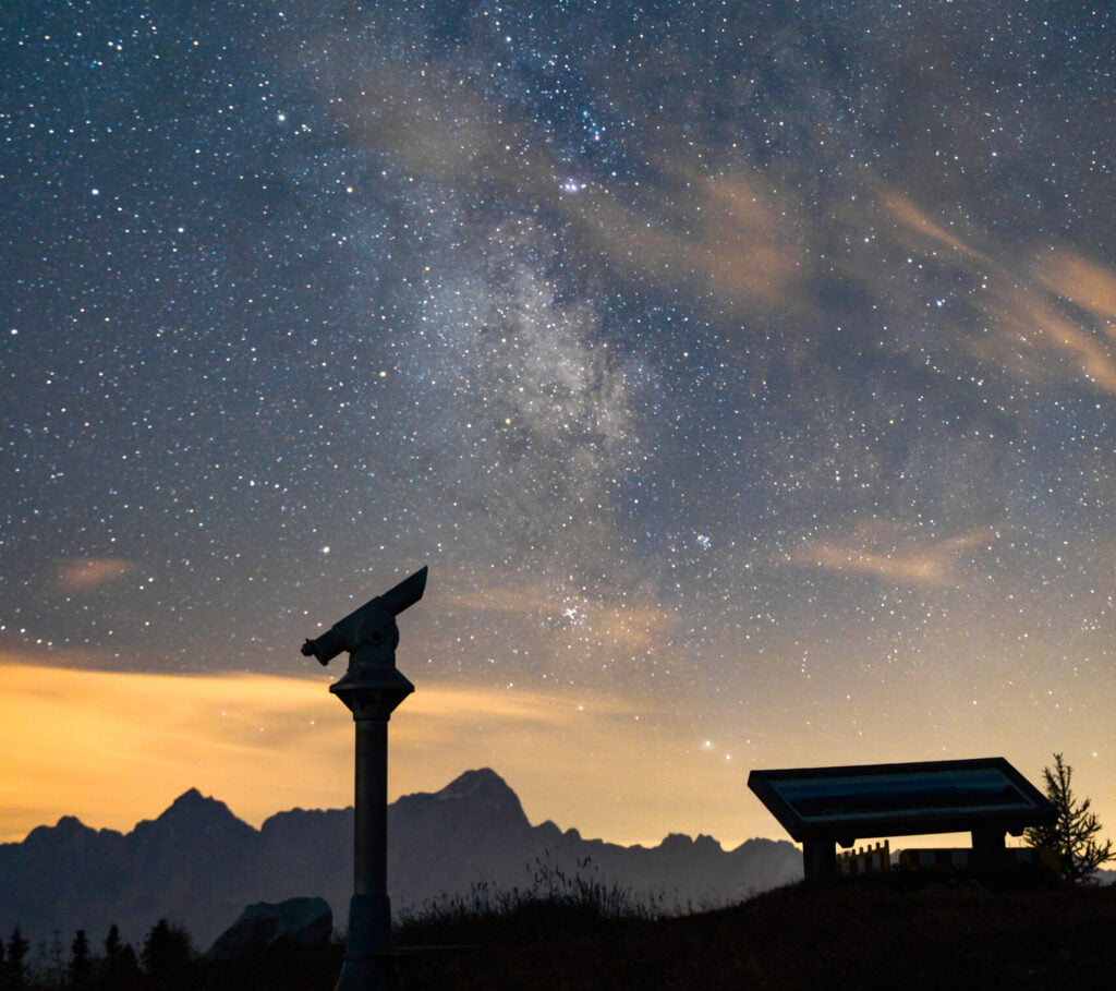 Milky way core at Dobratsch